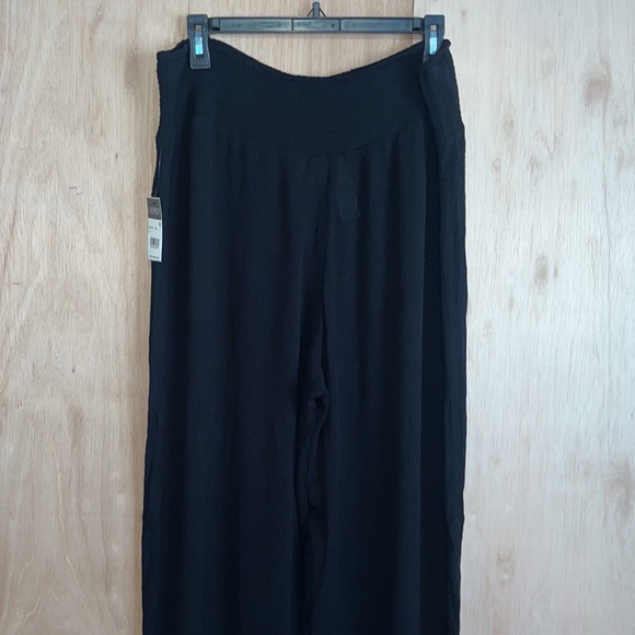 Lauren Ralph Lauren Crinkle Smocked Pant Black XL - Picture 4 of 10